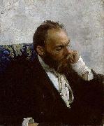 Ilya Repin Portrait of Professor Ivanov 1882 painting